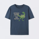 Navy Equations Of Motion Science Velociraptor T-Shirt