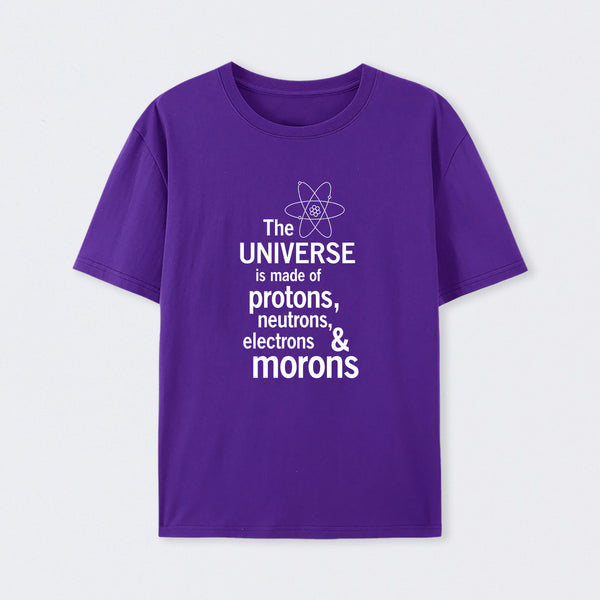 Purple The composition of the universe Science T-Shirt