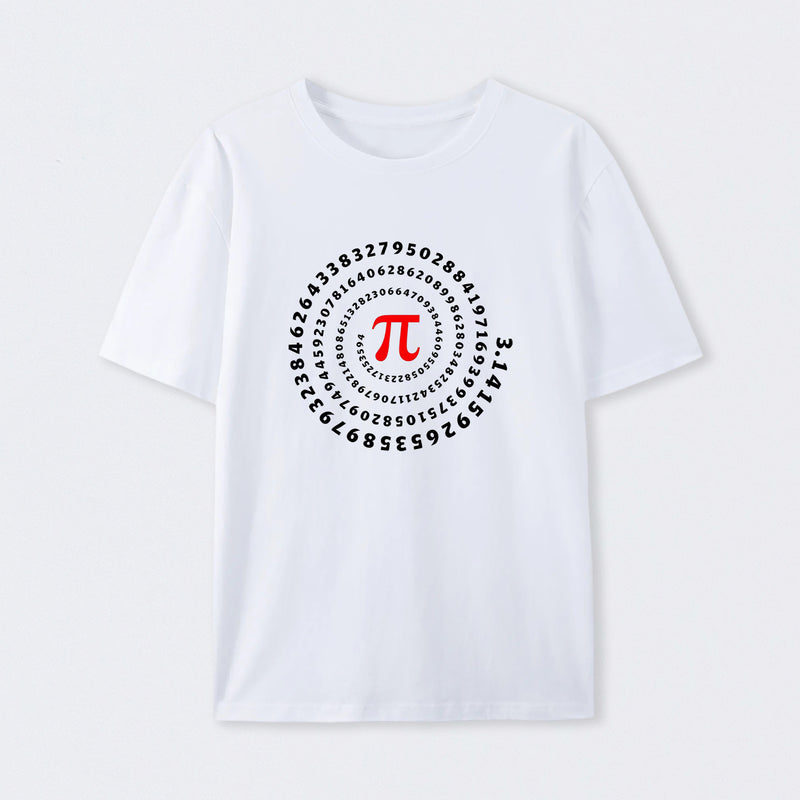 White Pi Science Number Sequence Classic T-Shirt