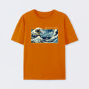 Orange The Great Fibonacci Wave Science T-Shirt