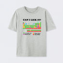 Grey Can I Lick It Periodic Humour Science T-Shirt