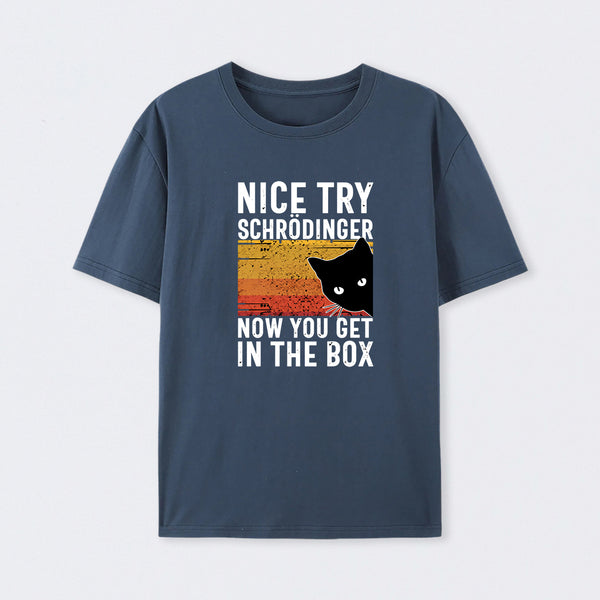 Navy You Get SchrÖdinger's cat In The Box T-Shirt