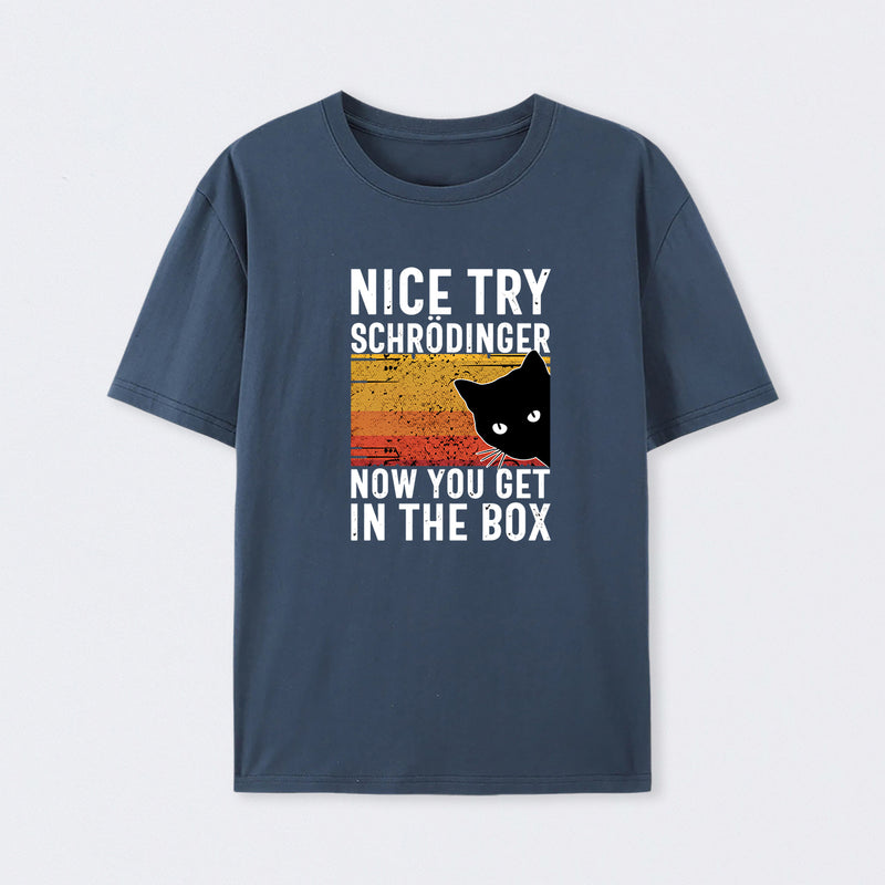 Navy You Get SchrÖdinger's cat In The Box T-Shirt