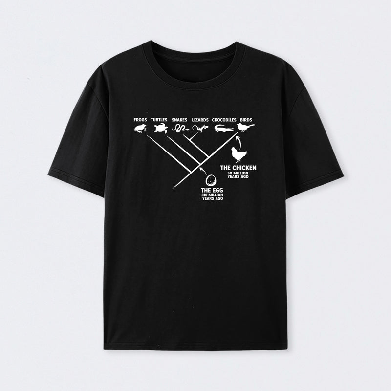 Black The Chicken And The Egg T-Shirt