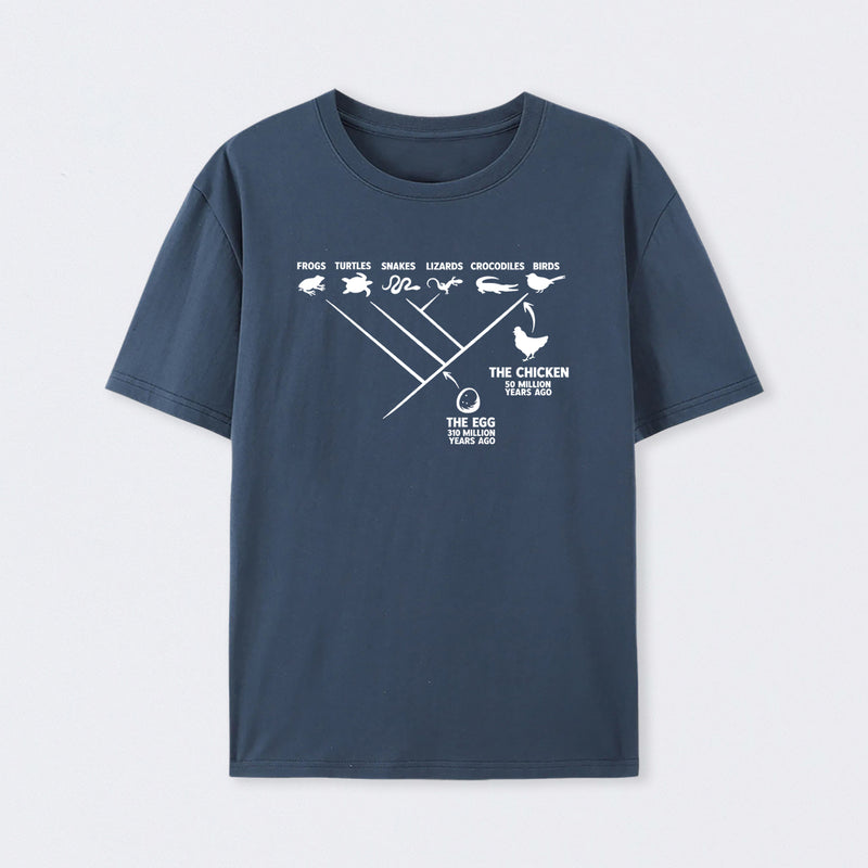 Navy The Chicken And The Egg T-Shirt
