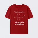 Red Alcohol Is A Solution T-Shirt