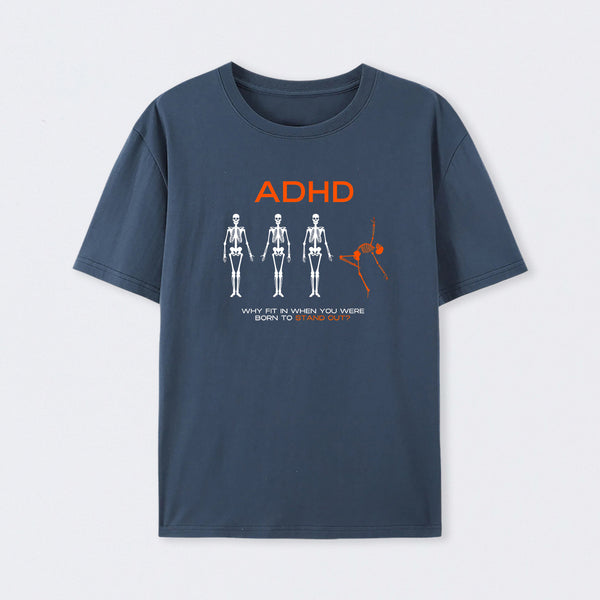 Navy ADHD AWARENESS T-Shirt