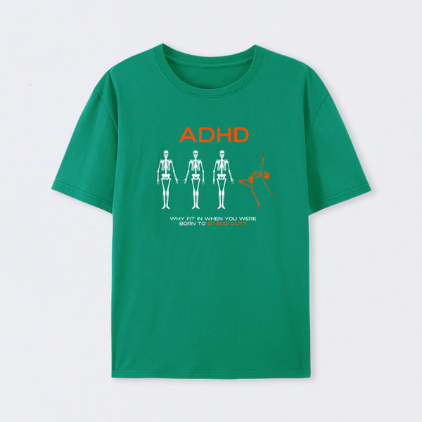Green ADHD AWARENESS T-Shirt