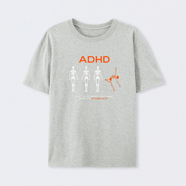 Grey ADHD AWARENESS T-Shirt