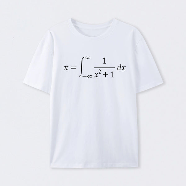 White The Constant Number Pi T-shirt