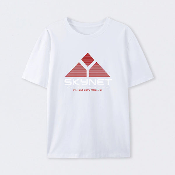 White Skynet Neural Net Based Artificial Intelligence T-Shirt