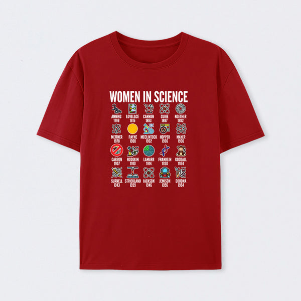 Red Women in Science T-Shirt