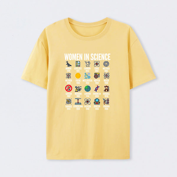 Yellow Women in Science T-Shirt