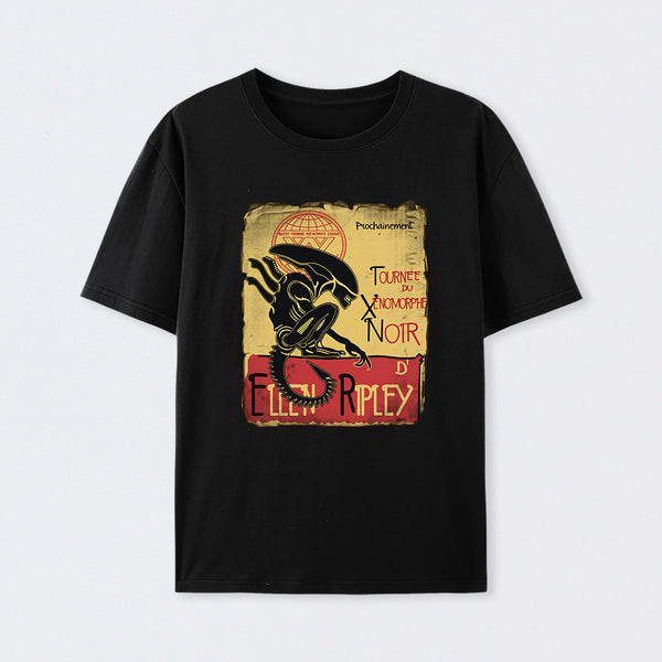 Tournee Du Xenomorphe Doir Cotton Unisex T-Shirt
