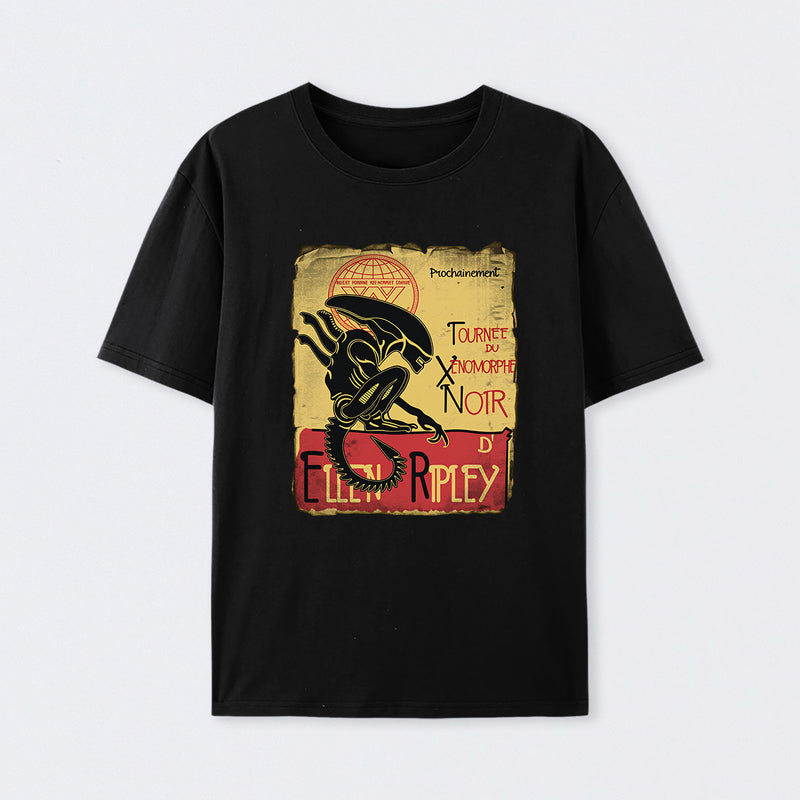 Tournee Du Xenomorphe Doir Cotton Unisex T-Shirt