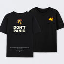 Don't Panic Front and Back Printed Cotton Unisex T-Shirt