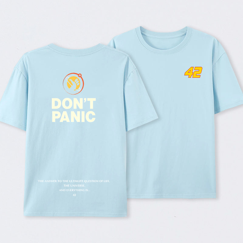 Don't Panic Front and Back Printed T-Shirt
