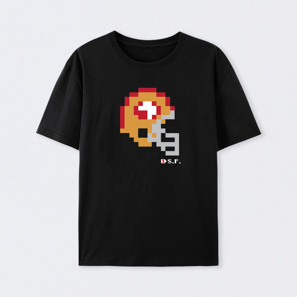 49ers Tecmo Bowl Helmet T-Shirt