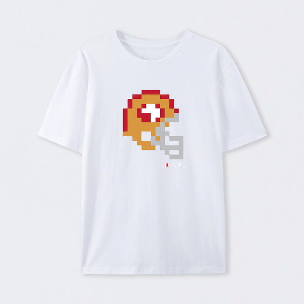 49ers Tecmo Bowl Helmet T-Shirt