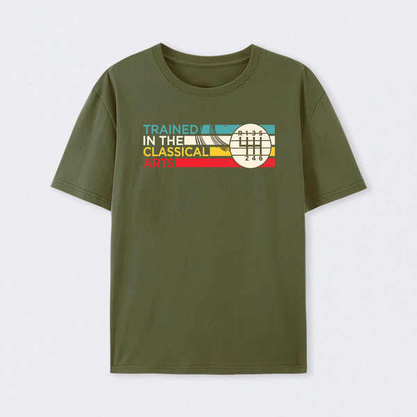 Trained In The Classical Arts Speed Manual Transmission T-Shirt
