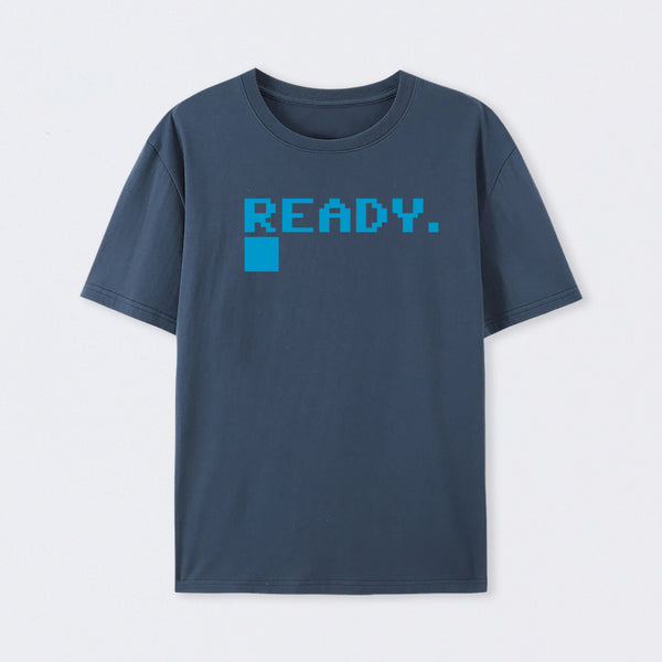 Commodore C64 Ready Geek Cotton Unisex T-Shirt