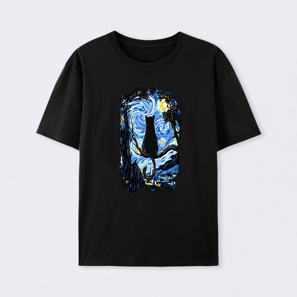 CAT STARRY NIGHT T-Shirt
