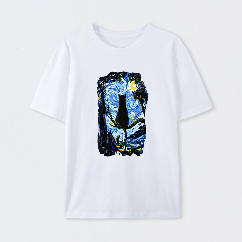 CAT STARRY NIGHT T-Shirt