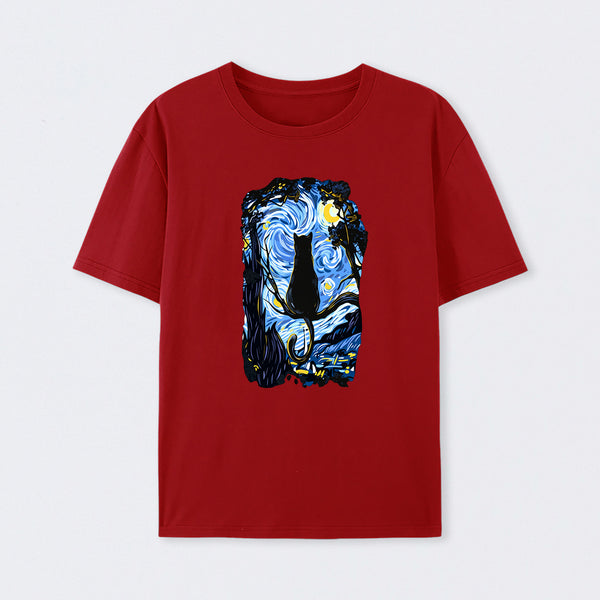 CAT STARRY NIGHT T-Shirt