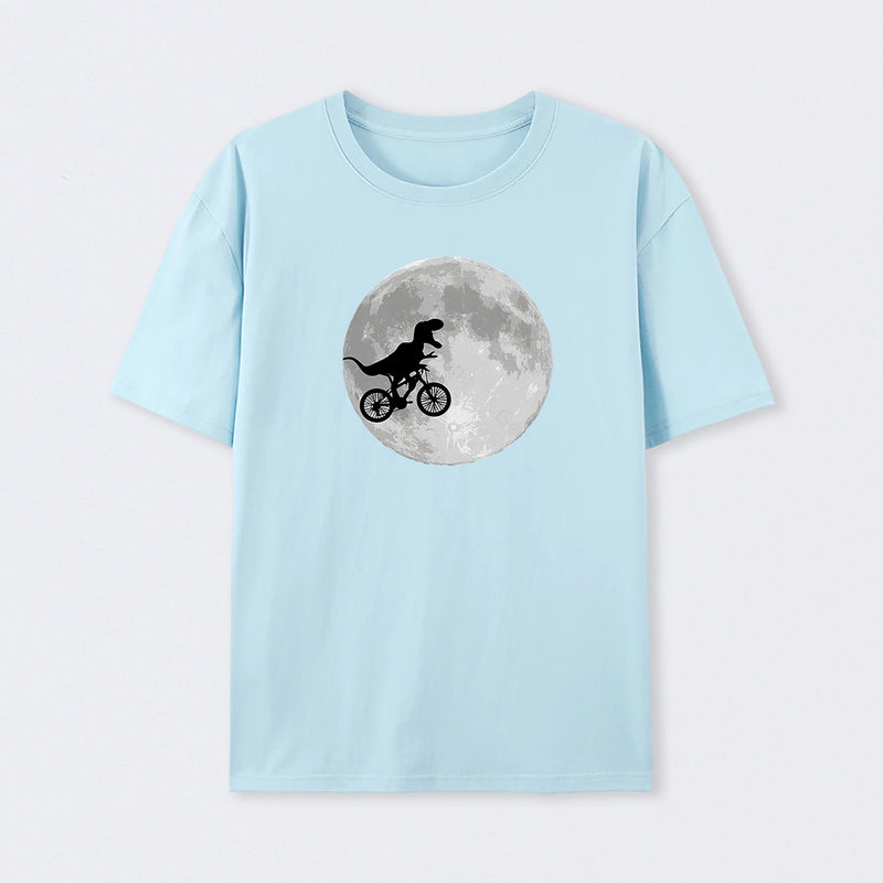 Dinosaur Bike and Moon T-Shirt
