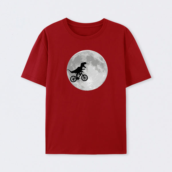 Dinosaur Bike and Moon T-Shirt
