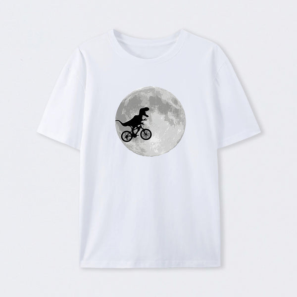 Dinosaur Bike and Moon T-Shirt