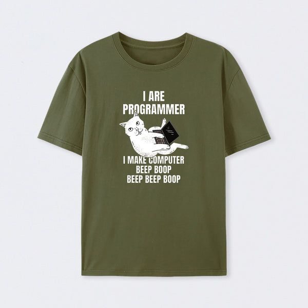 I Are Programmer Computer Cat T-Shirt