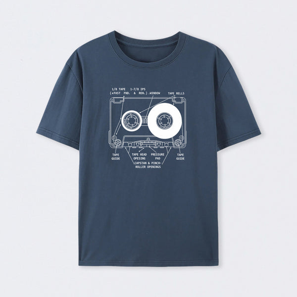 Anatomy of a Cassette Tape T-Shirt