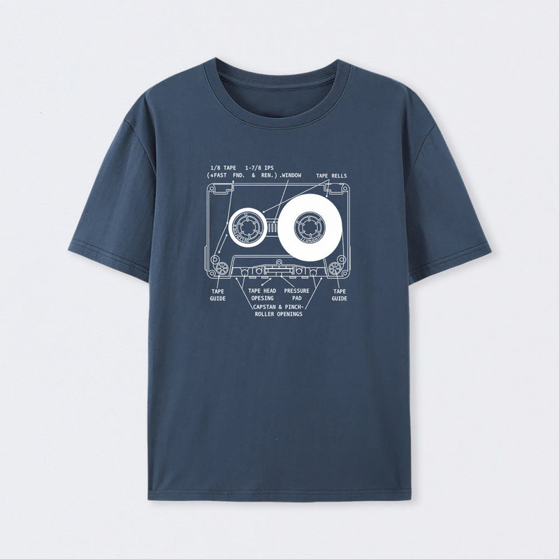 Anatomy of a Cassette Tape T-Shirt