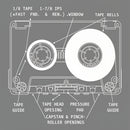 Anatomy of a Cassette Tape T-Shirt