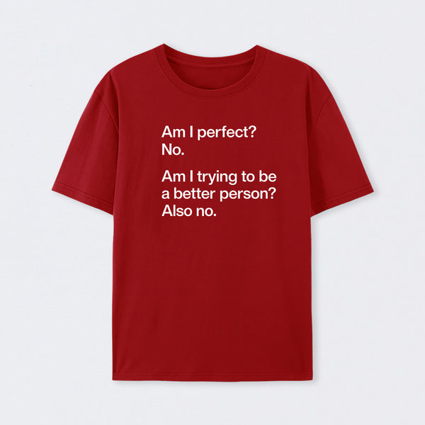 Am I Perfect No T-Shirt