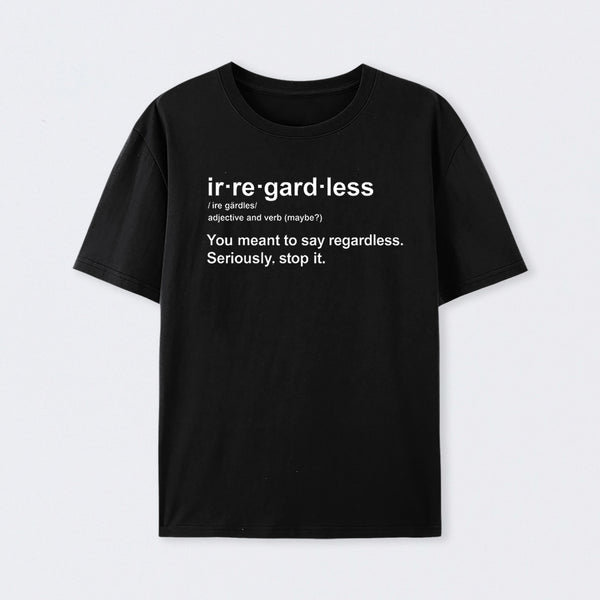 Stop It Cotton T-Shirt