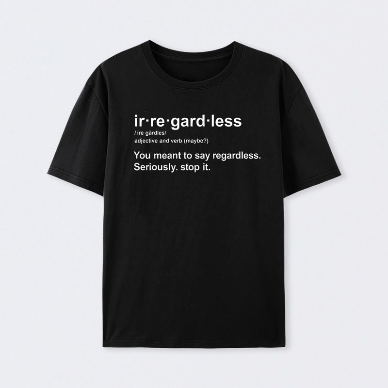 Stop It Cotton T-Shirt