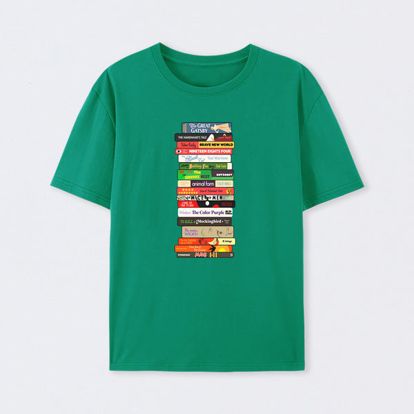 Classic Banned Books Stack T-Shirt