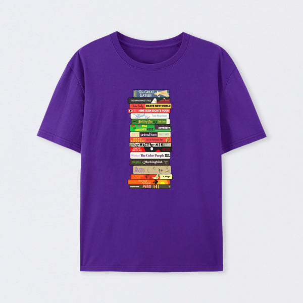 Classic Banned Books Stack T-Shirt