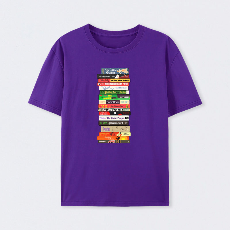 Classic Banned Books Stack T-Shirt