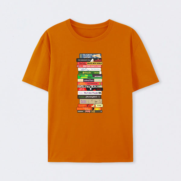 Classic Banned Books Stack T-Shirt