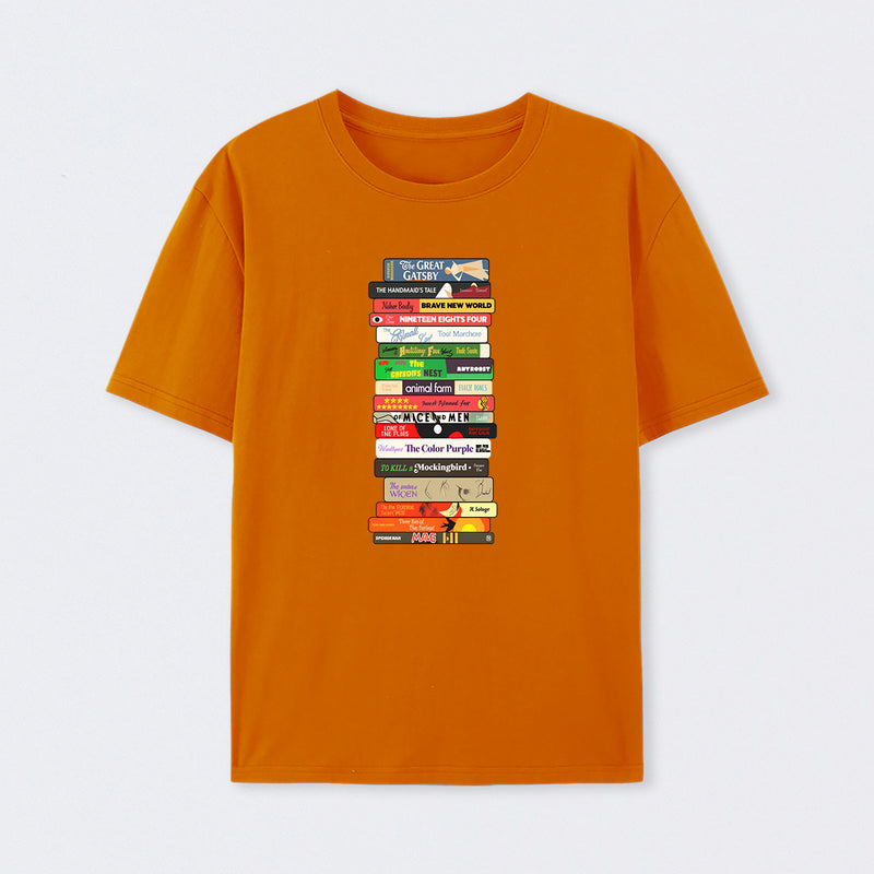 Classic Banned Books Stack T-Shirt