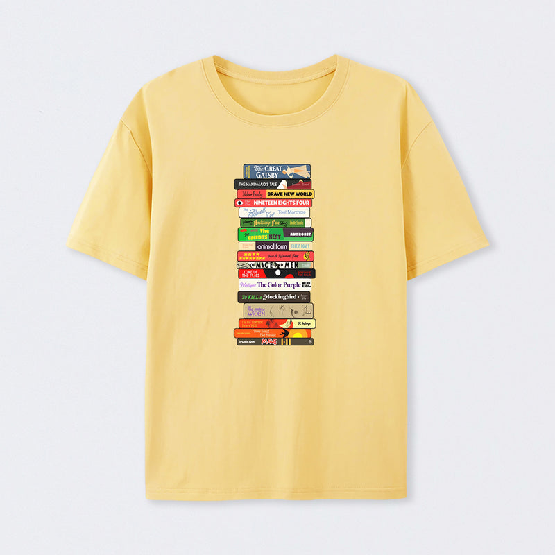 Classic Banned Books Stack T-Shirt