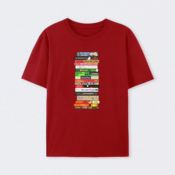 Classic Banned Books Stack T-Shirt