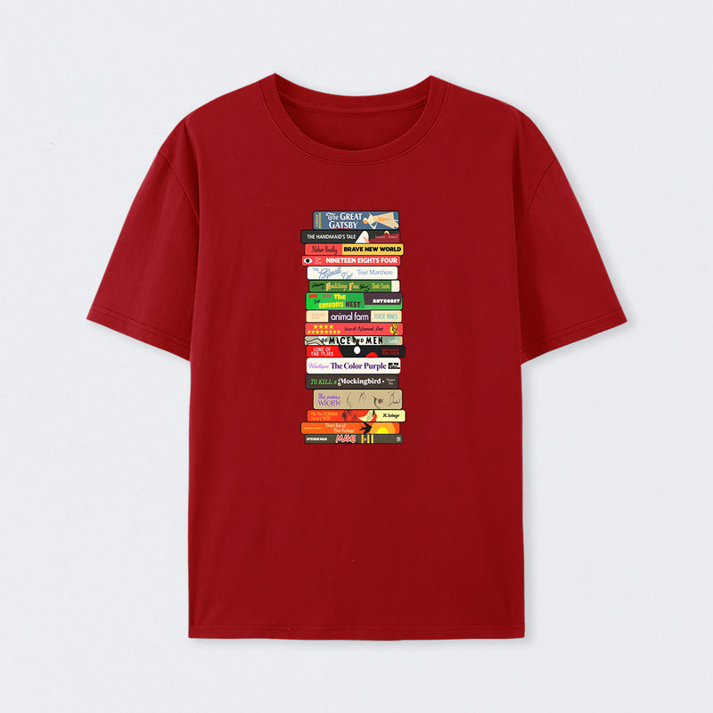 Classic Banned Books Stack T-Shirt
