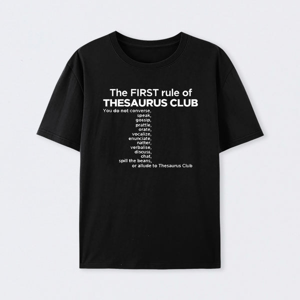 Thesaurus Club Confidential Cotton T-Shirt