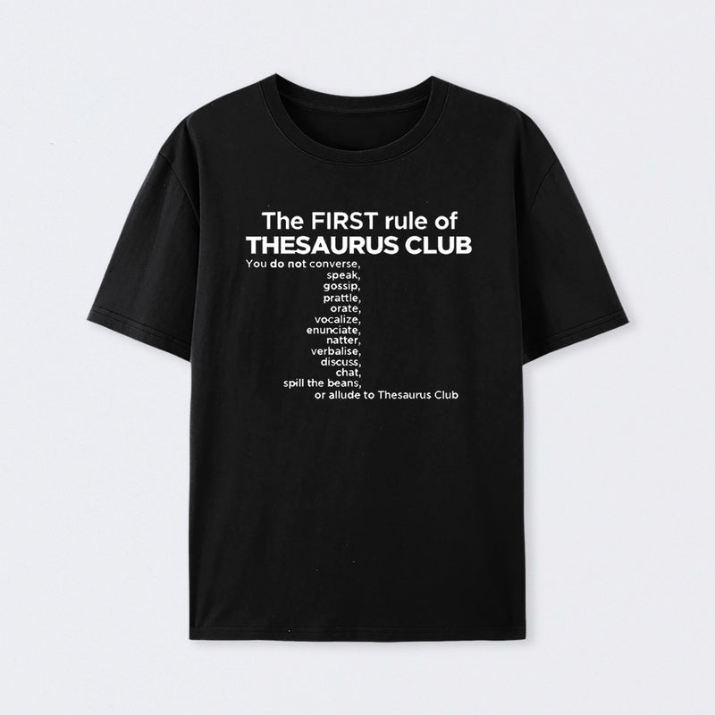 Thesaurus Club Confidential Cotton T-Shirt