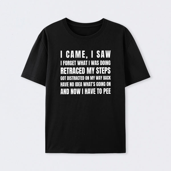 I Came, I Saw, I Have To Pee T-Shirt