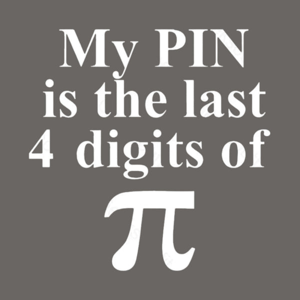My Pin Is The Last 4 Digits Of Pi T-Shirt